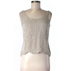 Daymor Couture Silk Beaded Top